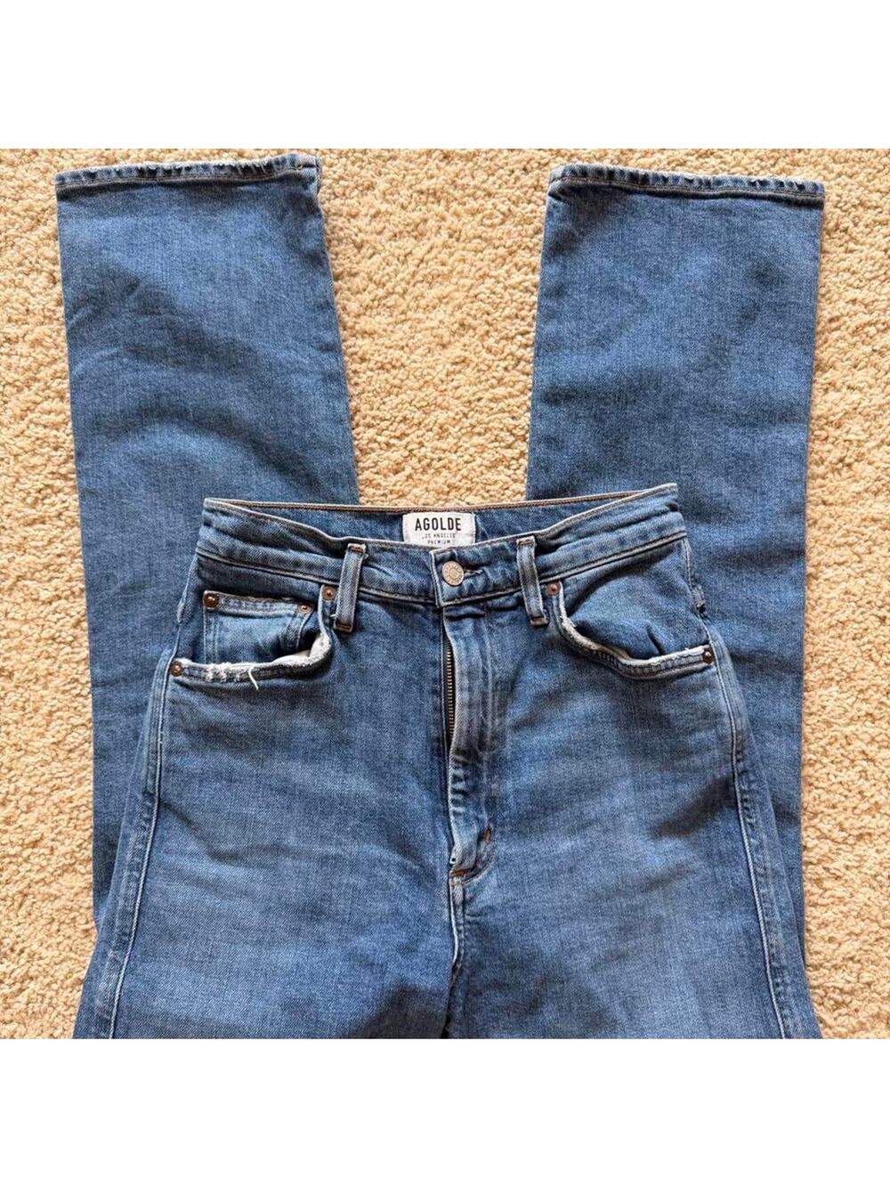 Agolde pinch waist high rise 27 ankle kick jeans